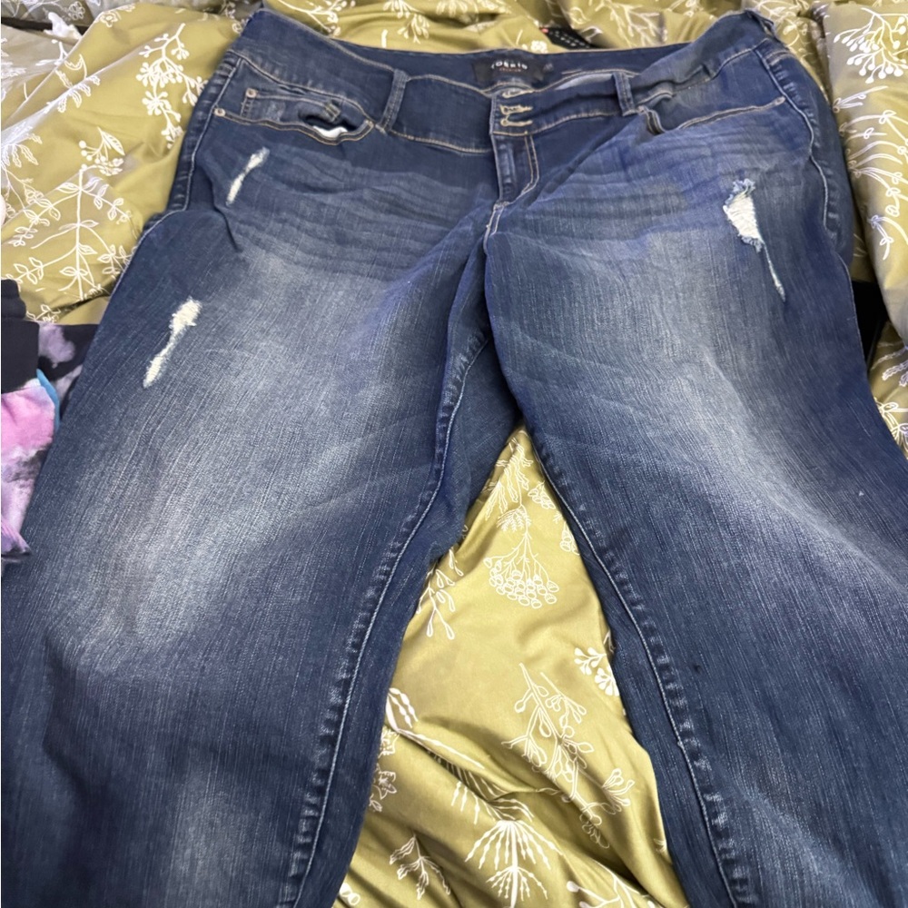 Torrid Dark Blue Skinny Jeans